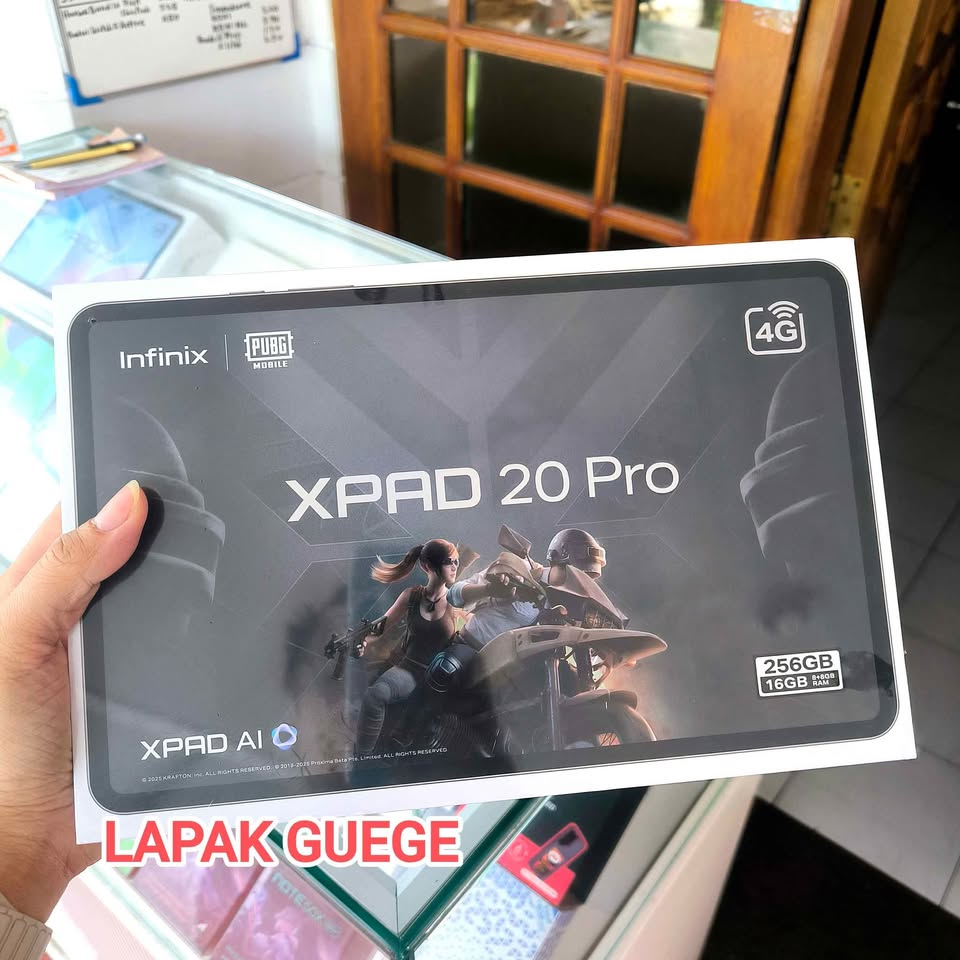 infinix Xpad 20 Pro 8/256 256GB Mediatek G100 Ultimate 12" 2K 90Hz - 8000 mAh 4G LTE baru garansi re
