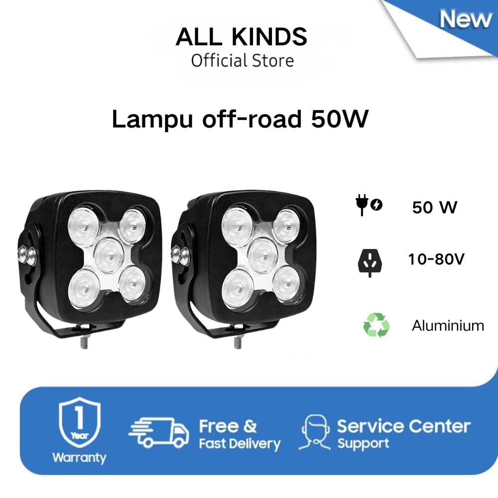 Lampu Tembak Sorot Original Lampu Sorot Mata 5 50 watt Lampu Dotrex Spotlight 50w Motor Mobil Truck 