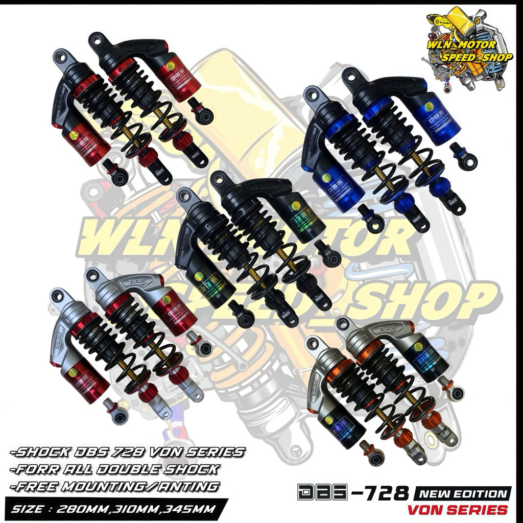 Shockbreaker skok shock Tabung VON SERIES 728 DBS Copy RCB 280mm 320mm 340mm DBS shock CB GL Bebek R