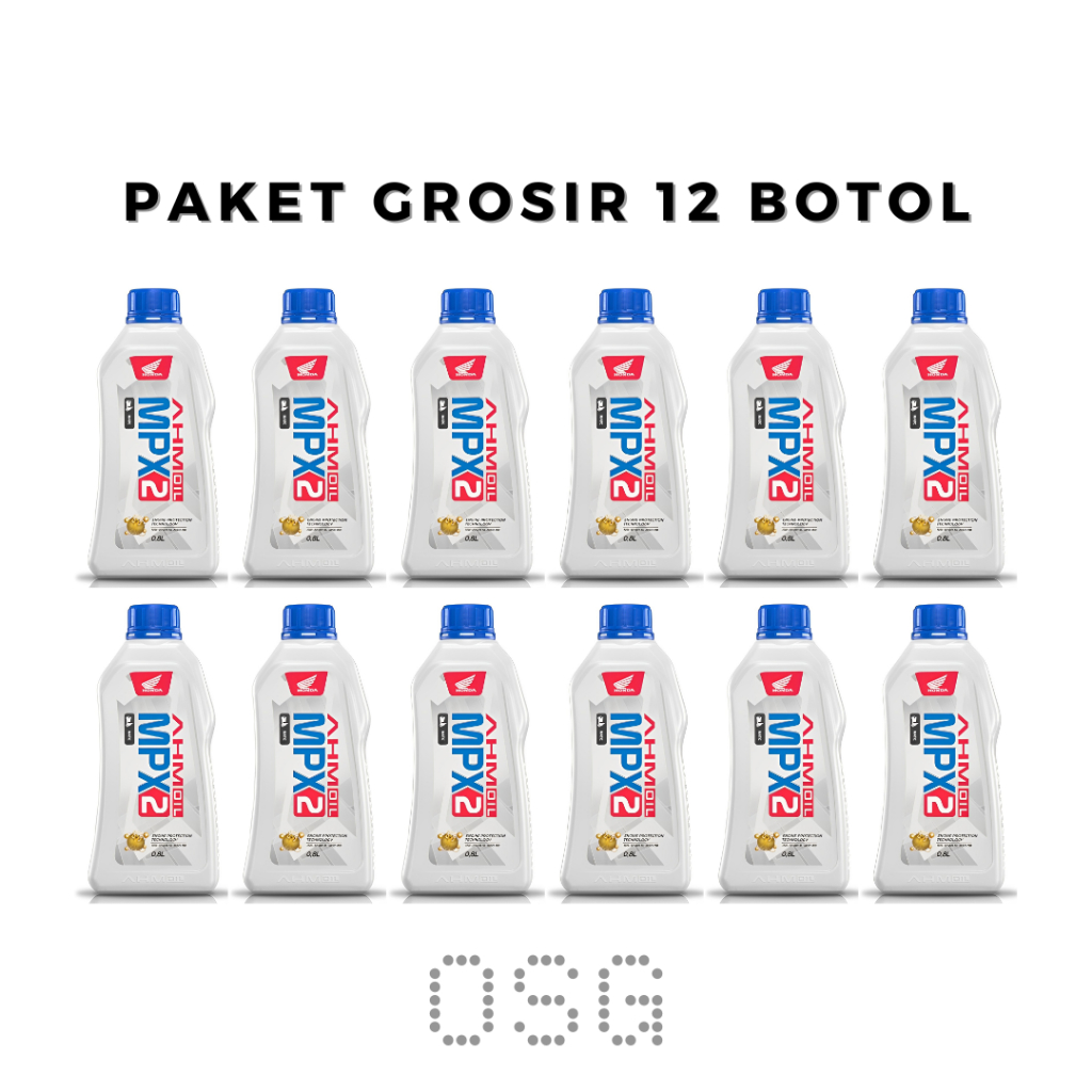 Paket Grosir 1/2 Dus Oli Mpx 2 800ml Isi 12 Botol Kemasan Baru