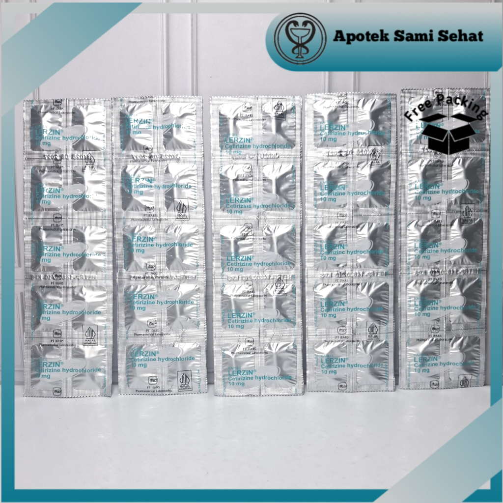 5 strip Lerzin 10 mg isi @10 tablet