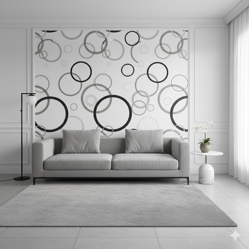 Wallpaper Dinding Wall Stiker Motif Aesthetik Stiker Dinding Ruang Tamu - Unikdekorasi