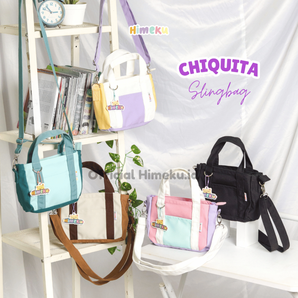 Himeku CHIQUITA Slingbag Tas Selempang Tas Jinjing Kanvas