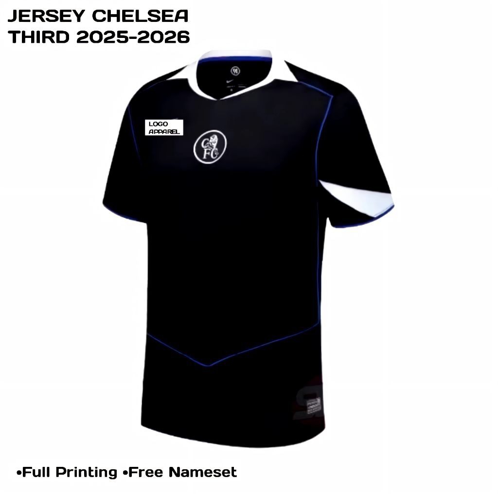 Jersey Chelsea third 3rd kit away 2025 2026 baju bola terbaru 25 26