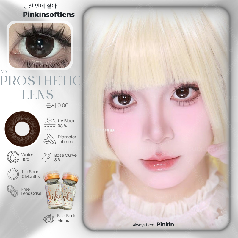 Softlens Mata Cacat Prosthetic By Pinkin - Softlens Mata Katarak Scarlet Tuna Netra