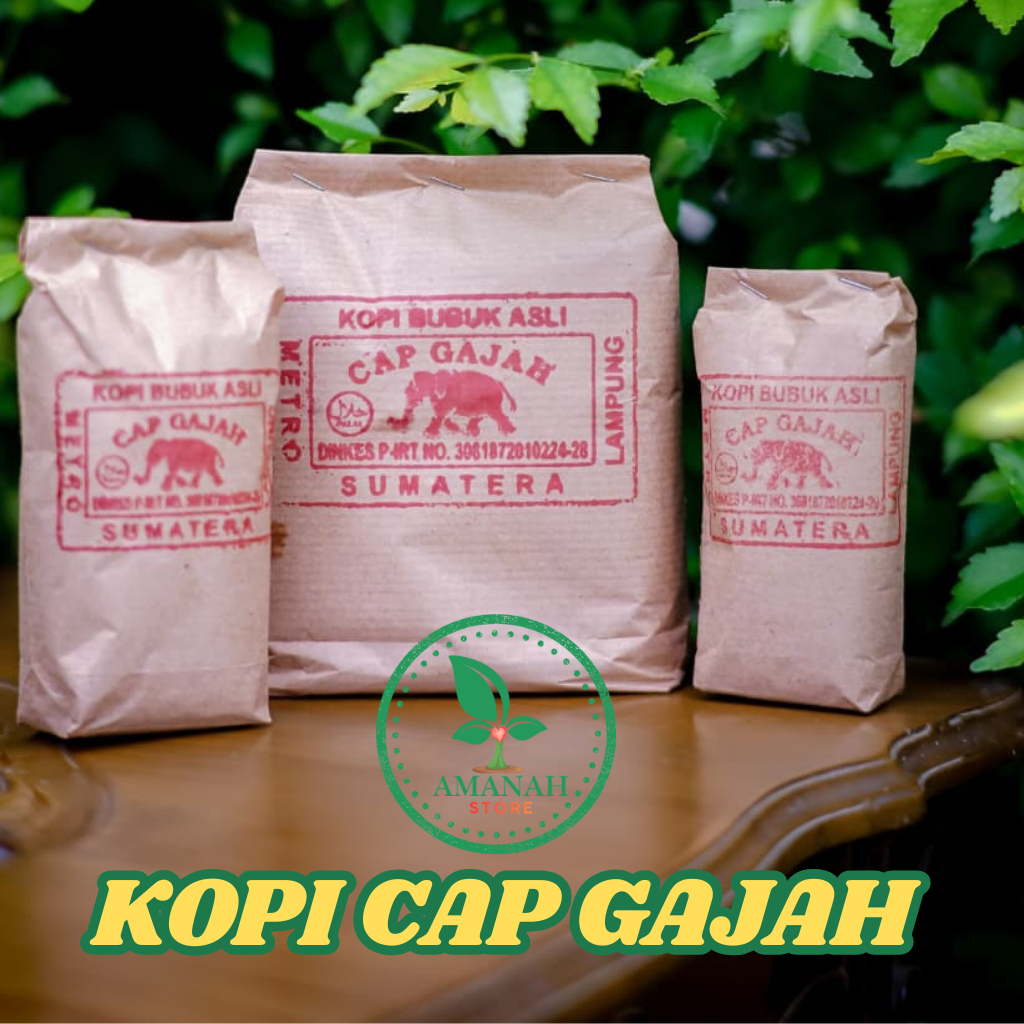 Kopi Cap Gajah Asli Lampung Indonesia original  250 gram