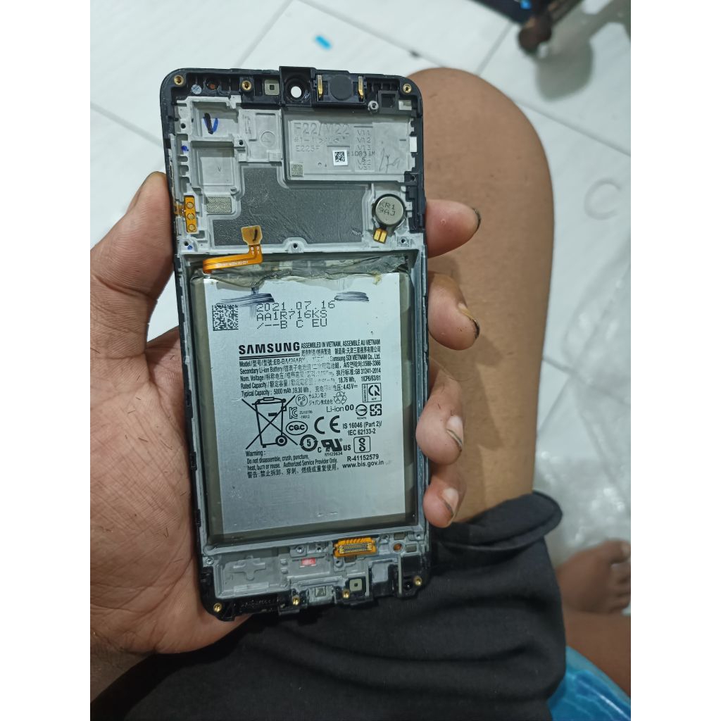 lcd Samsung m22 ori copotan