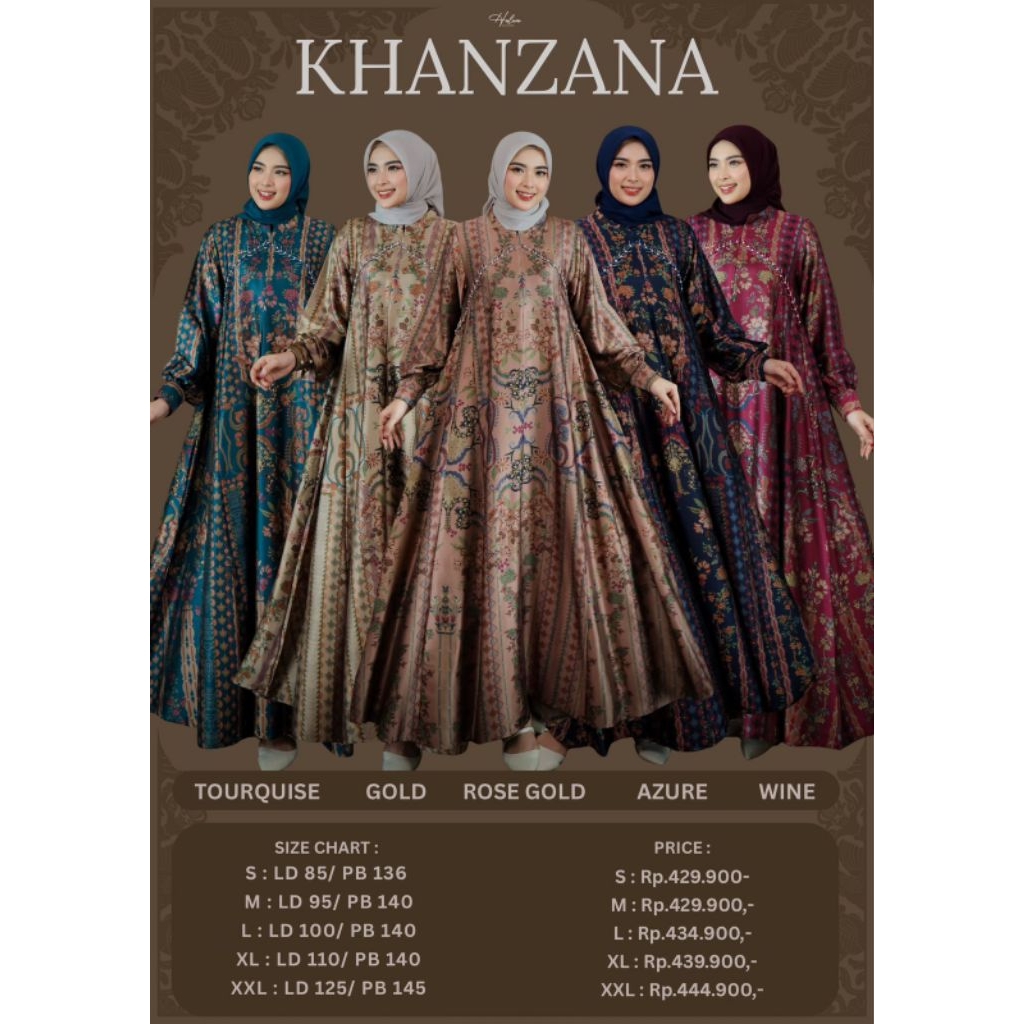 HALWA KHANZANA DRESS // GAMIS KONDANGAN // DRESS LEBARAN 2026