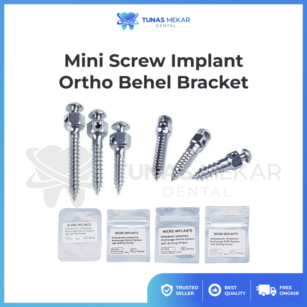 Mini Screw Implan Implant Orthodontic Ortho Behel Bracket