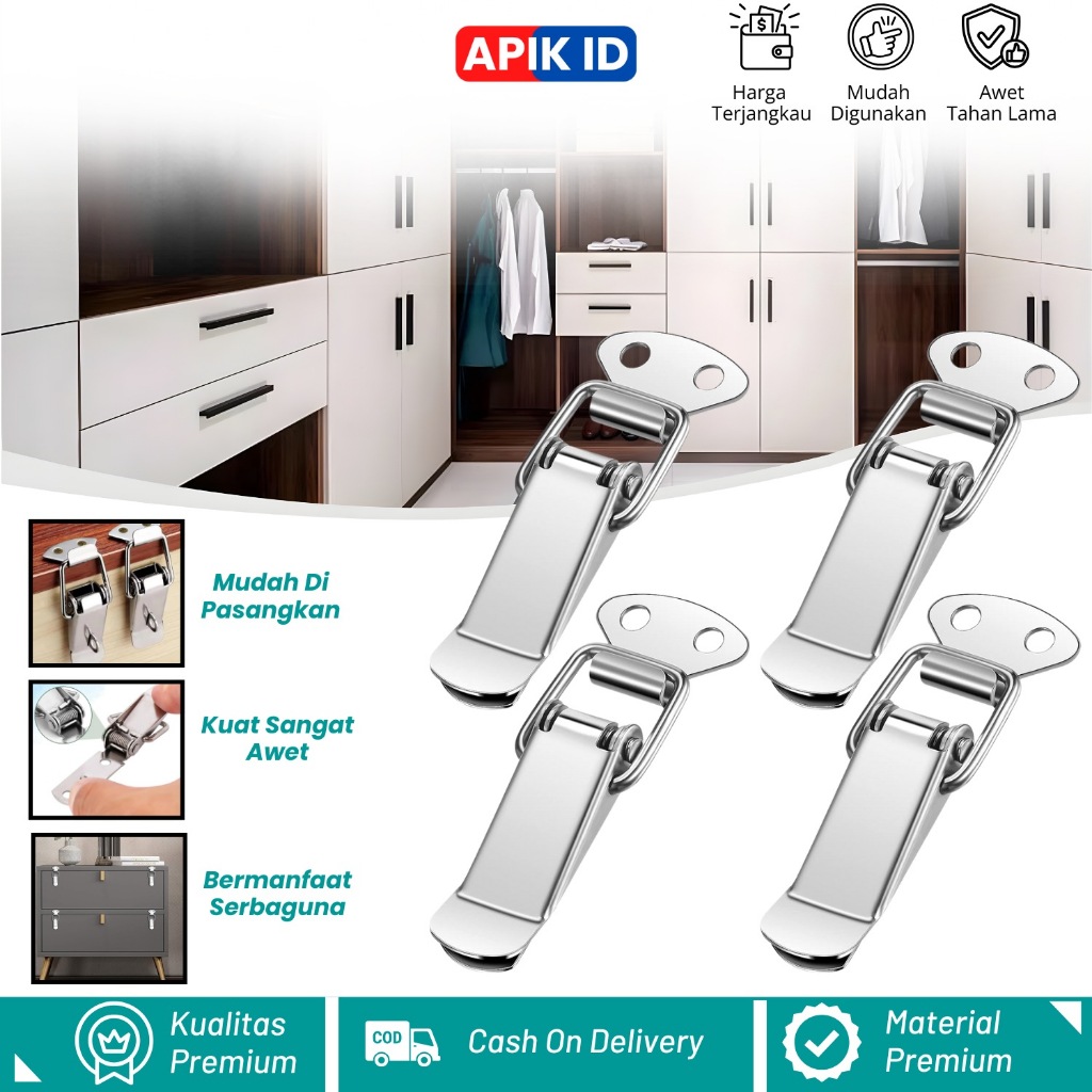 Kancing Kunci Spring Loaded Toggle / Klip Bemper Mobil / Pengait Klem Body Mobil