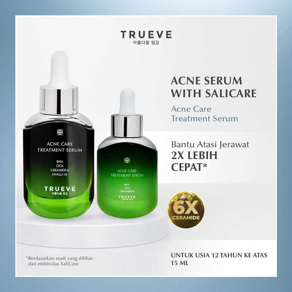 Trueve Acne Care Treatment Serum- Trueve BHA Cica - Serum Jerawat Trueve