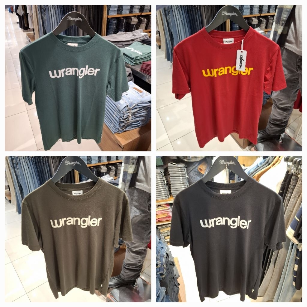 Wrangler Baju Kaos Atasan Tshirt lengan Pendek Original New