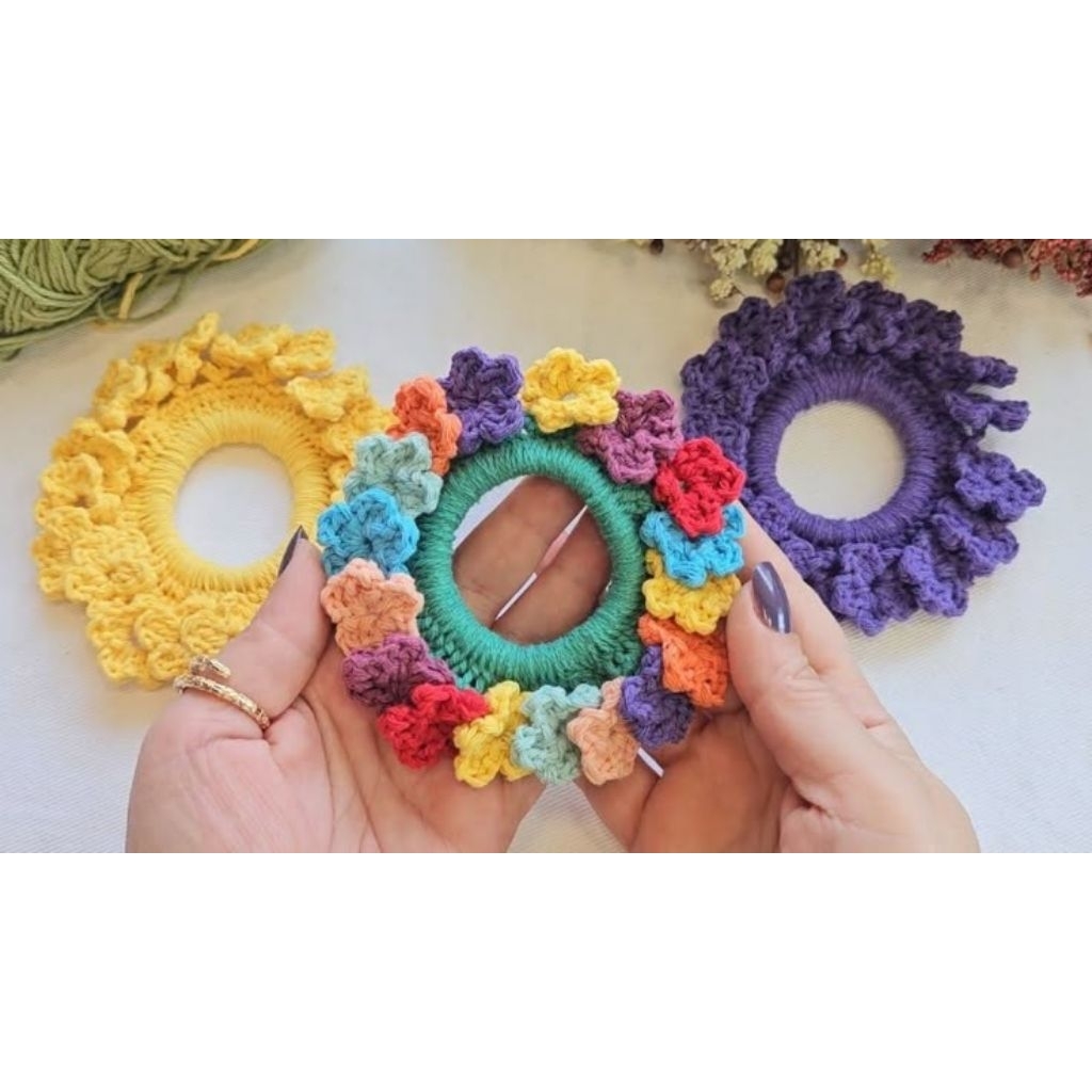 Ikat Rambut Rajut/ Scrunchie