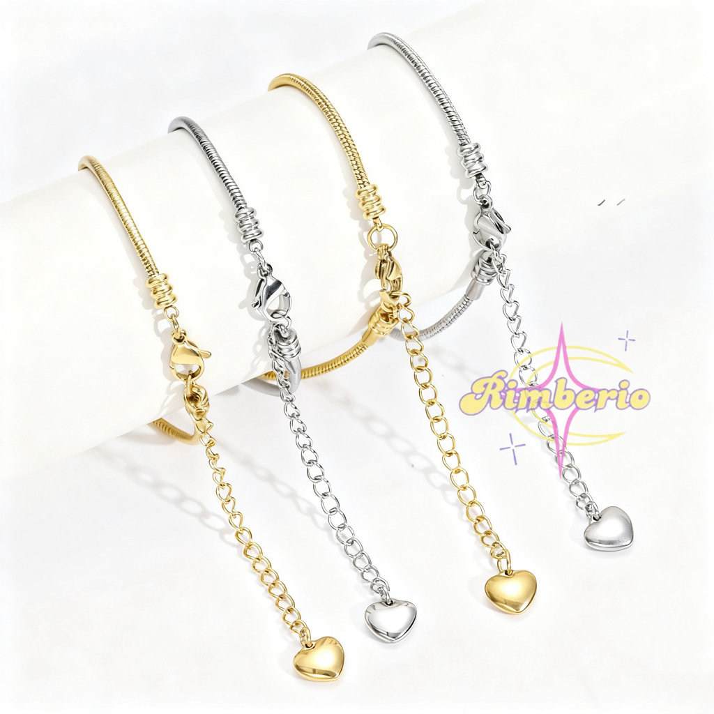 Bracelet Gelang Rantai Anti Karat Wanita Pandora Titanium Aksesoris