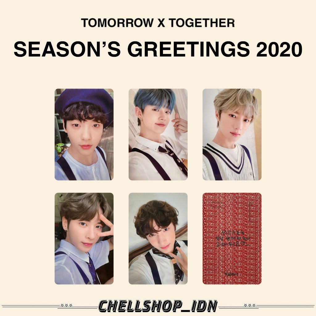 PHOTOCARD TXT [ TOMORROW X TOGETHER ] SEASON GREETING 2020