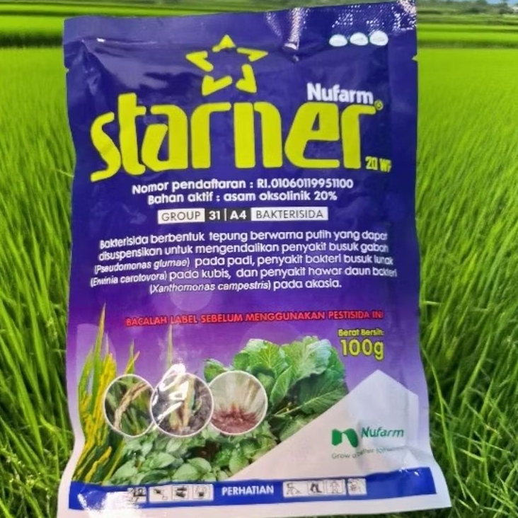 Bakterisida STARNER 20WP NUFARM.Kemasan 100g.