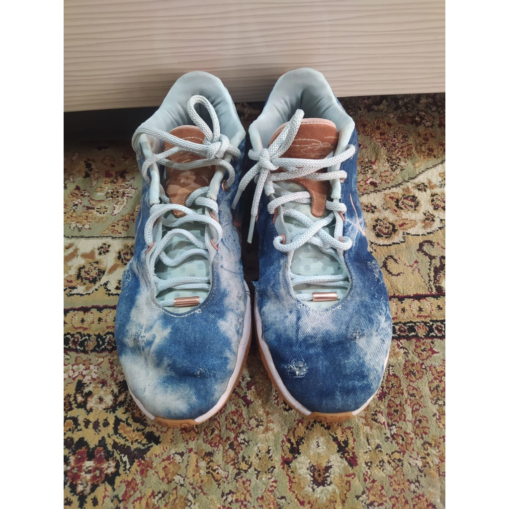 Sepatu Basket Nike LeBron 21 XXI "Aragonite" Men's Basketball NBA shoes Denim Size 47