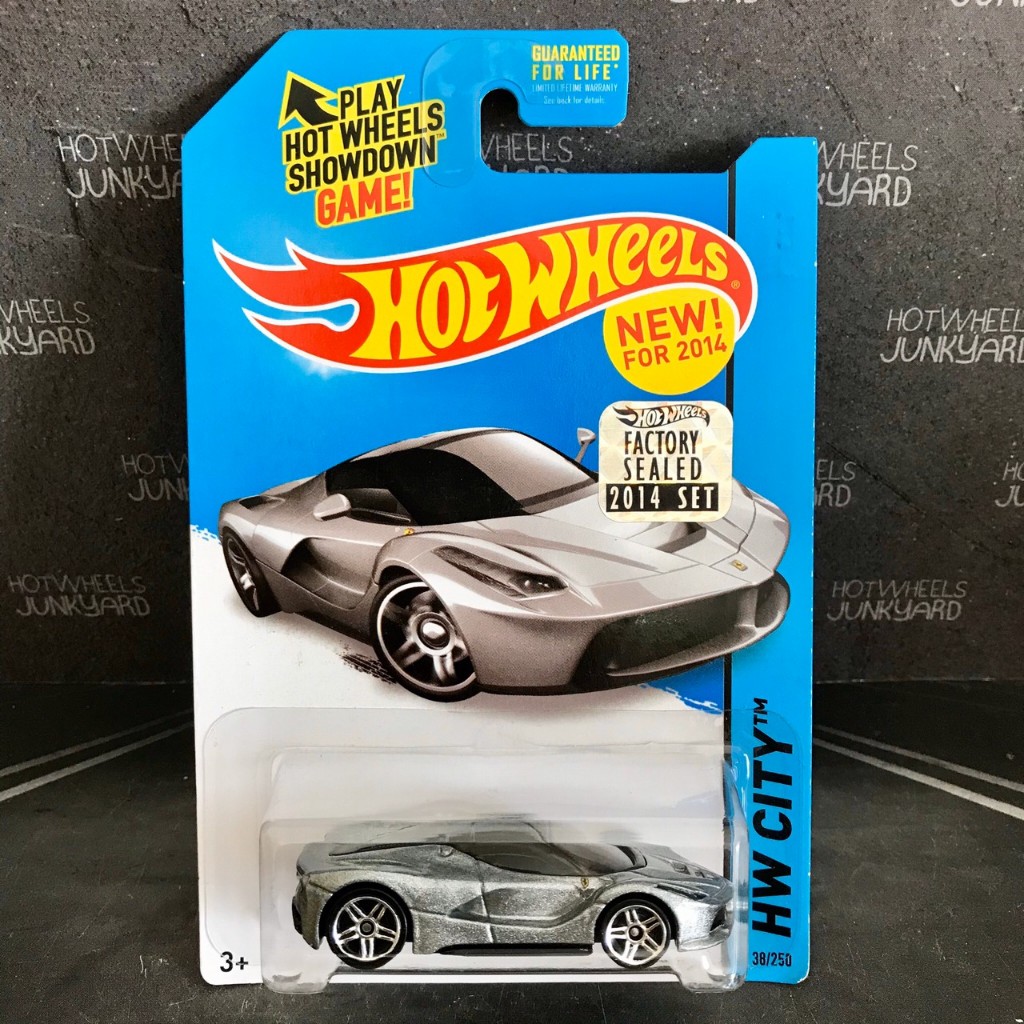 Hot Wheels Ferrari Laferrari Factory Sealed 2014 HW City Silver AKTA