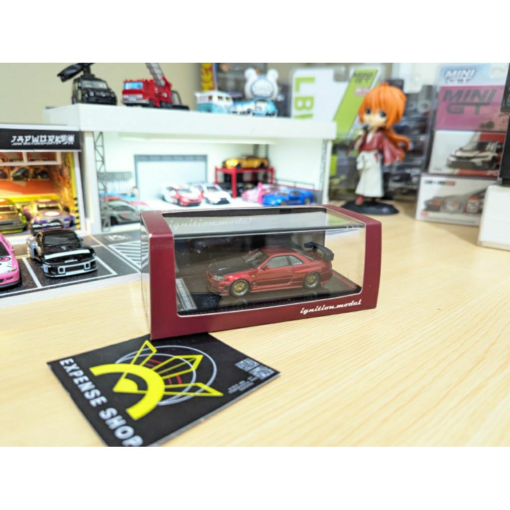 Ignition Model Nissan Skyline GTR R34 Z tune Miyazawa Mokei Limited Red Metallic