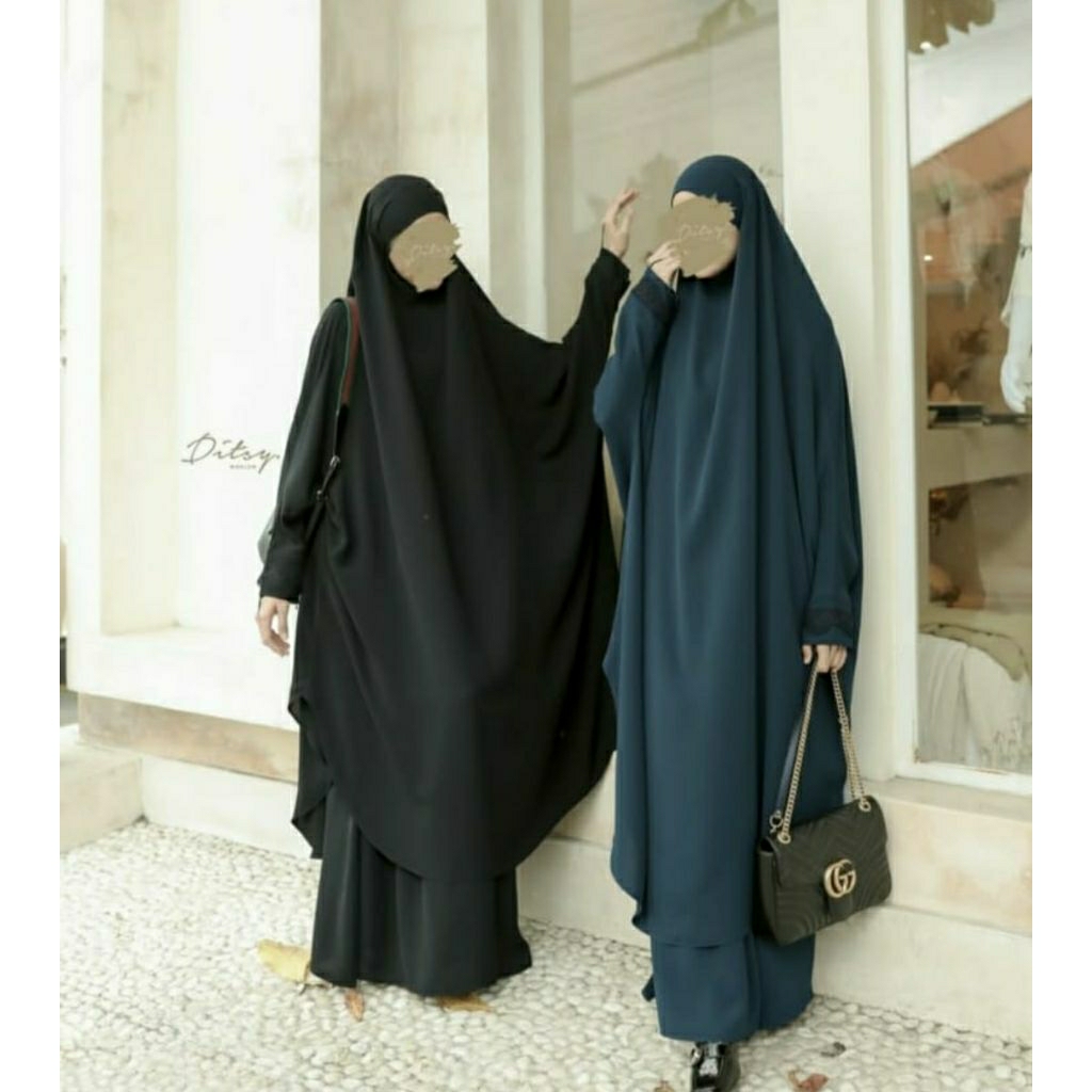 Ditsy Moslem New Zameena FK Set Seastorm size Long