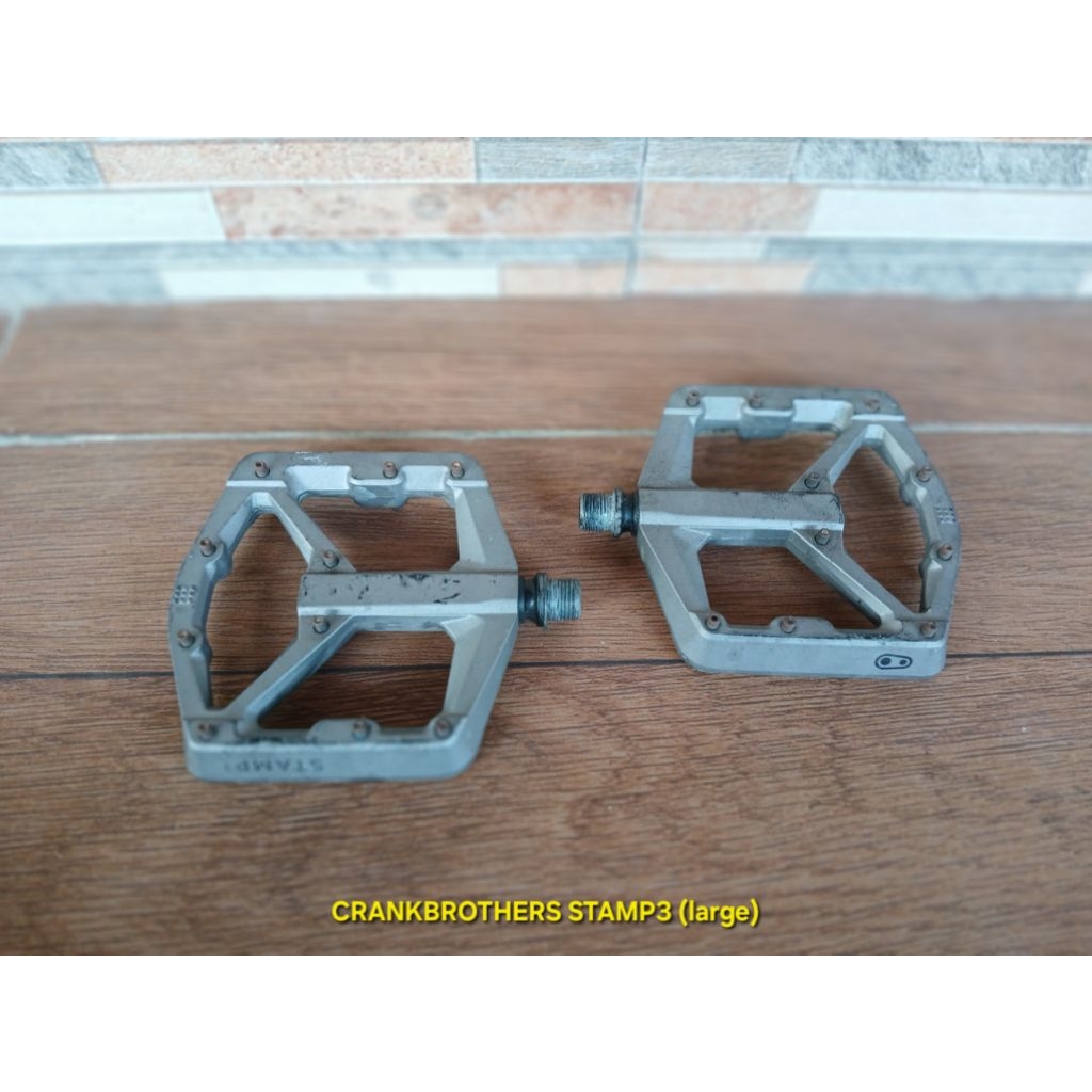 crankbrothers stamp 3 large pedal flat part sepeda mtb xc enduro dh