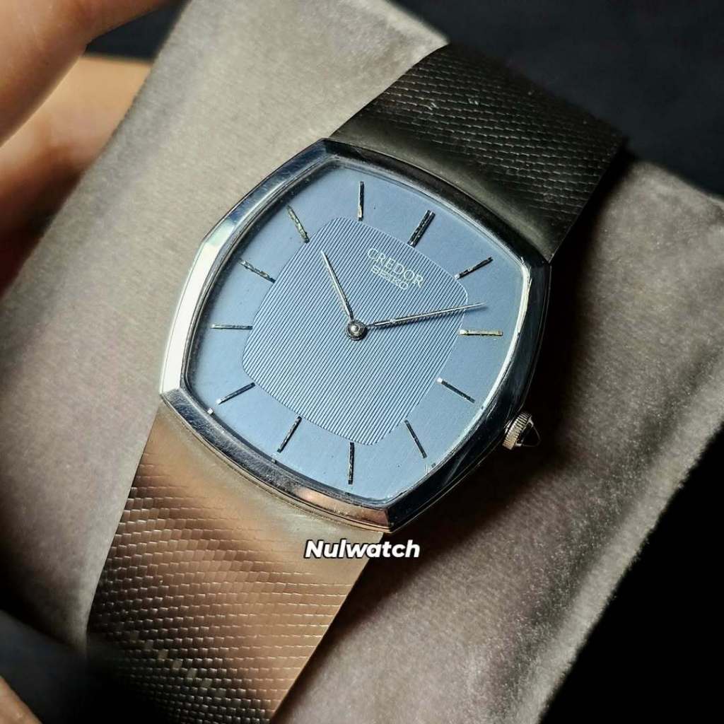 Vintage Credor Bracelet Blueish Dial