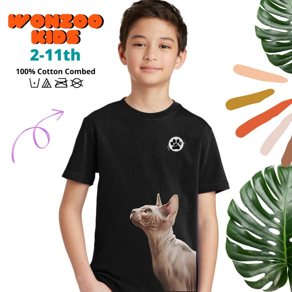 KAOS ANAK KUCING SPHYNX CAT PREMIUM QUALITY