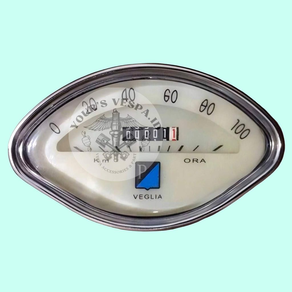 SPEEDOMETER OVAL P/ 100 VEGLIA VESPA VBB VBA IMPORT