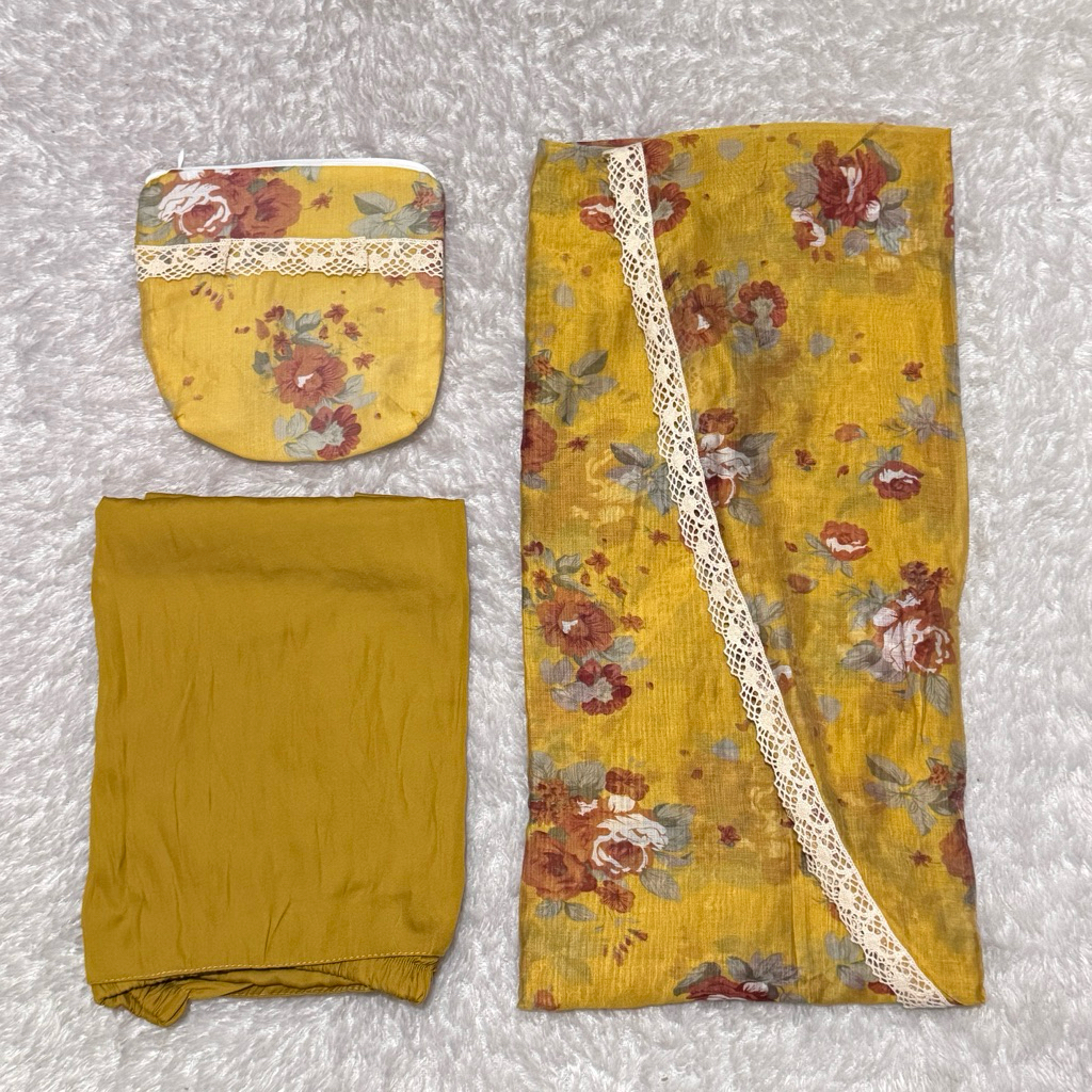 Mukena Silky Premium 2in1 / mukena zara silky premium 2in1 / Mukena Zara Silk Premium 2in1 Set Prayi