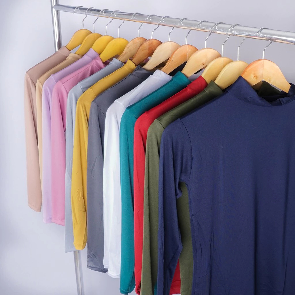 Manset Badan Premium Basic Turtle neck Kaos M L XL XXL XXXL ,Manset Uniklo Leher Tinggi Manset Badan