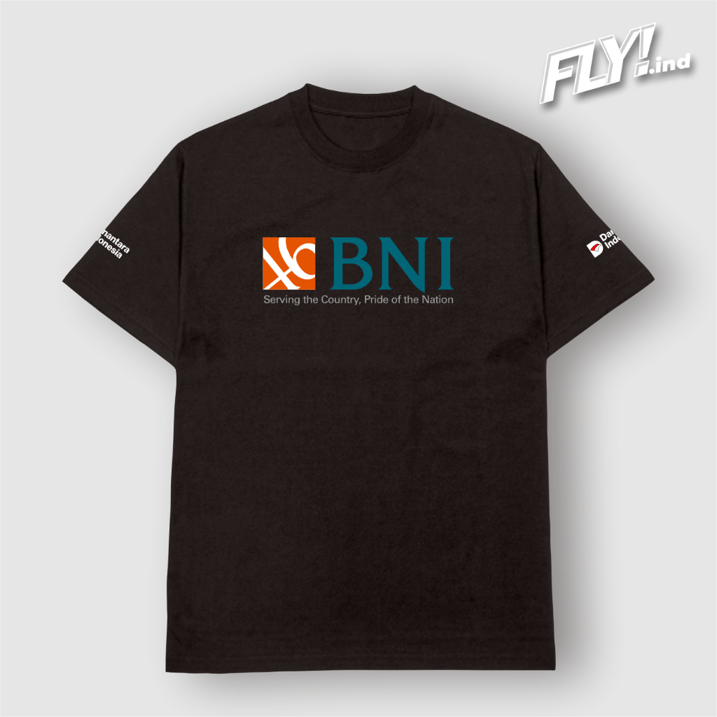 Kaos Baju Logo BNI Logo Danantara Indonesia Kaos Perusahaan Kaos Distro