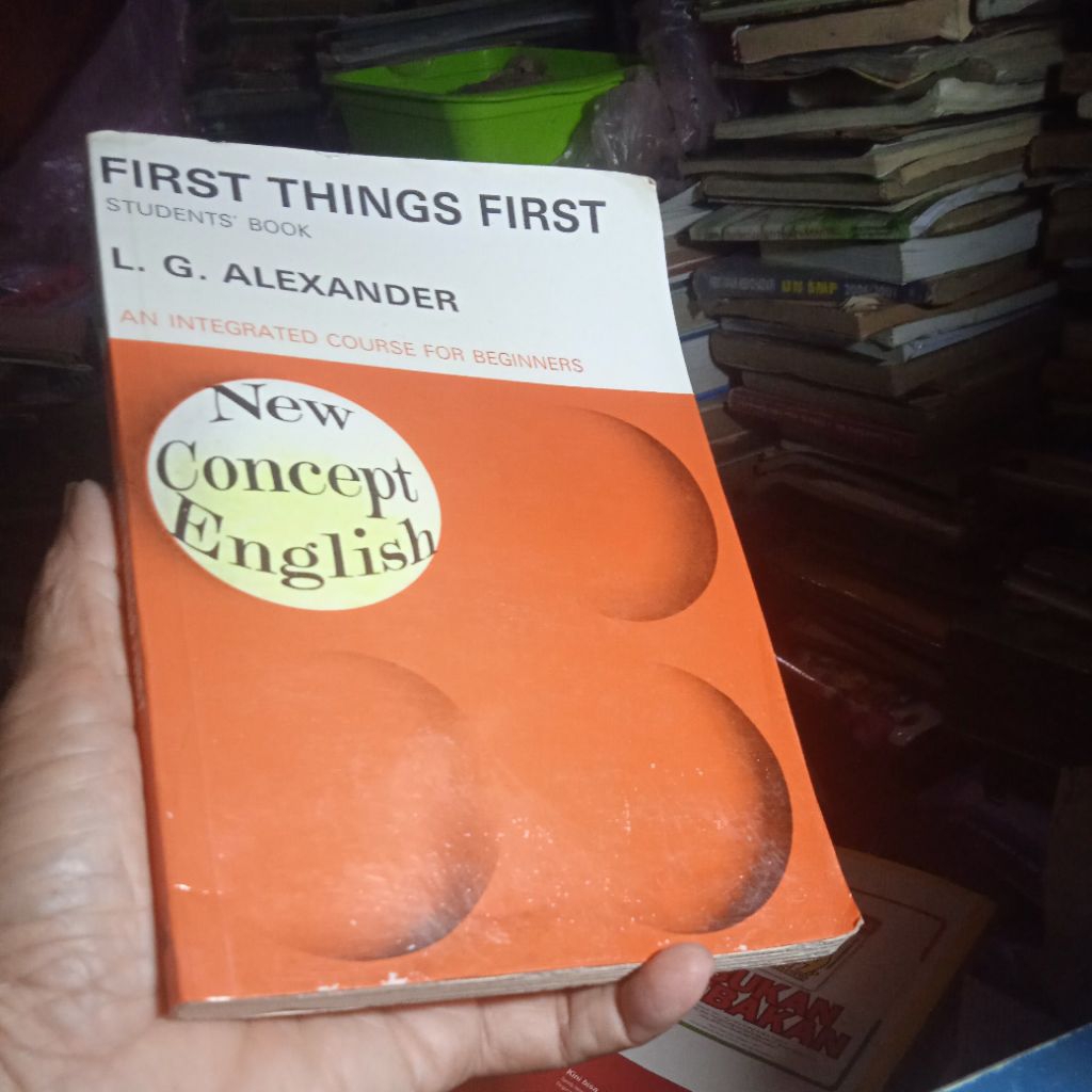 buku New Concept English, An Integrated Course for Beginners, Berbhs inggris, buku original jadul