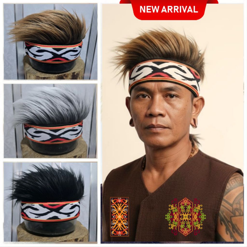 Topi Rambut Palsu Motif Etnik Premium New Model Rambut Palsu Pria