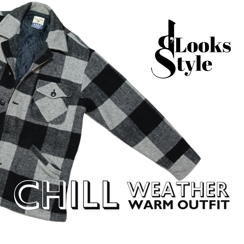 Jaket Kemeja Flanel Tebal | Motif Buffalo plaid/ Kotak-kotak