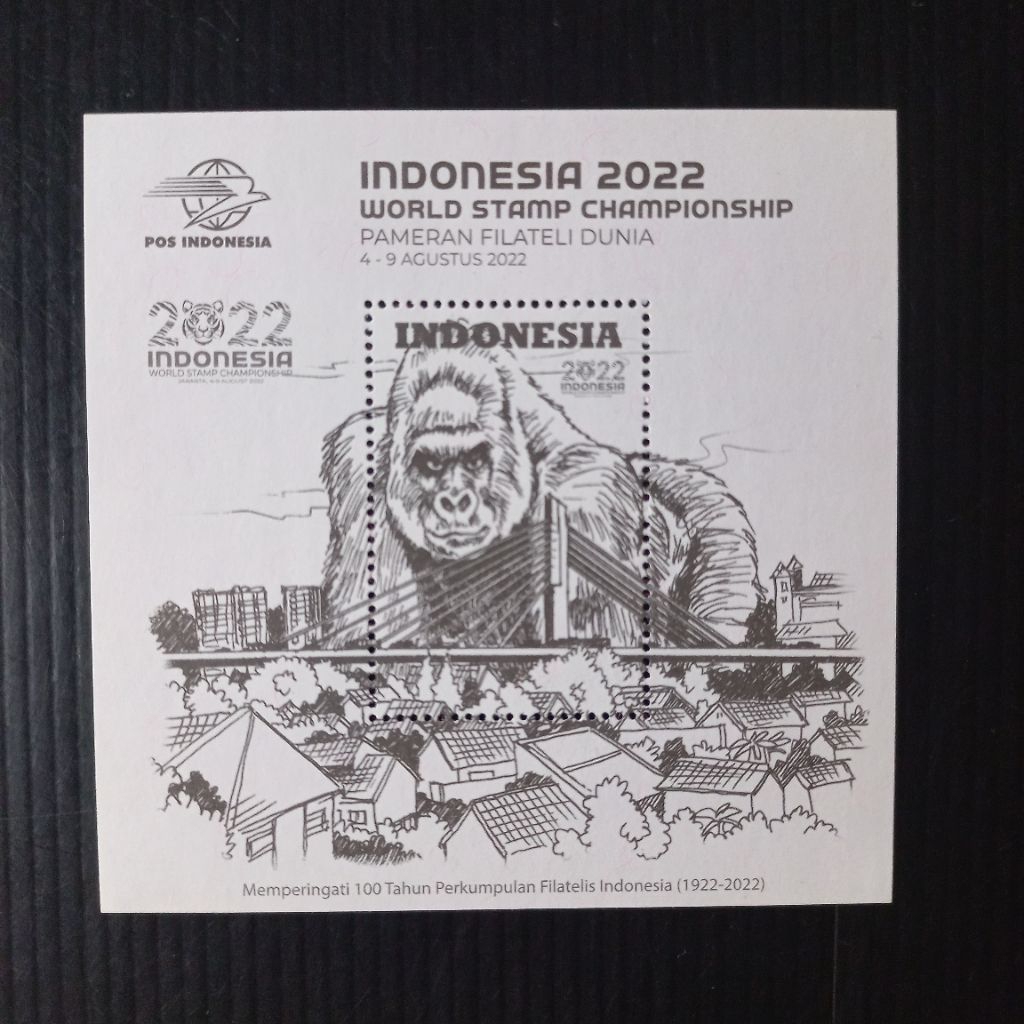 SOUVENIR SHEET CINDERELA PAMERAN FILATELI DUNIA  INDONESIA 2022