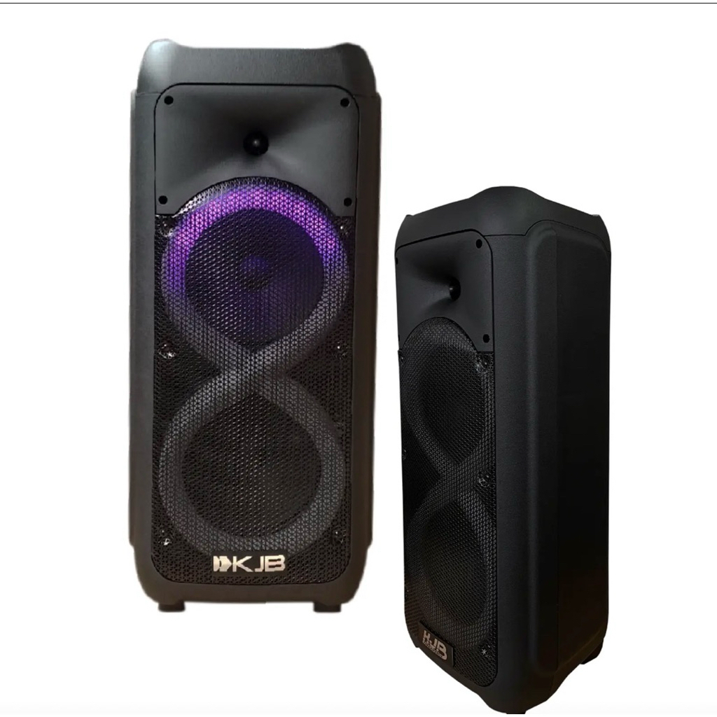 speaker portable kjb ks 820 8” double bass
