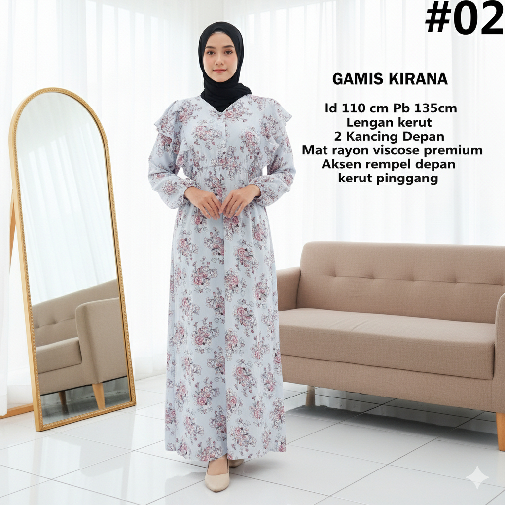 GROSIR GAMIS MUSLIM MILEA KIRANA / DASTER RUMAHAN / DASTER REMAJA / DASTER BUSUI / DASTER HAMIL