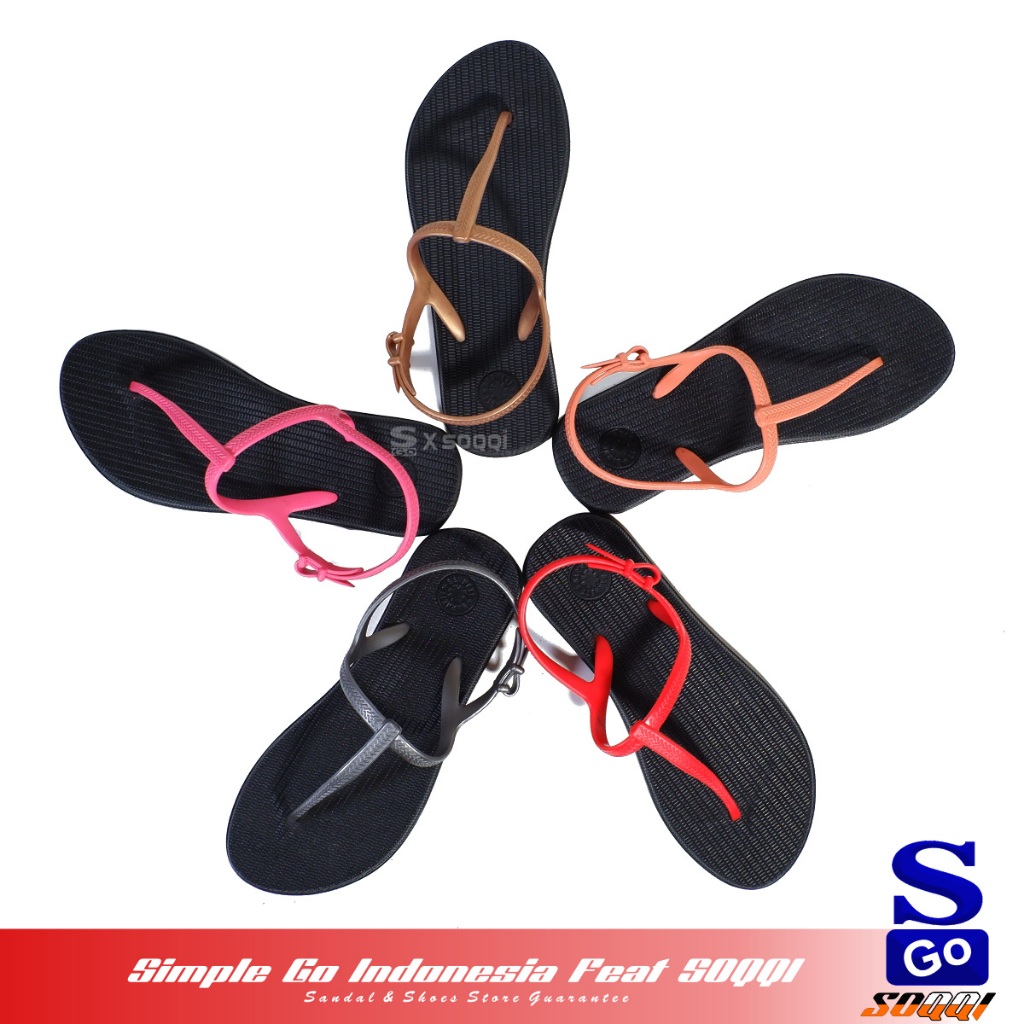 Barnett Cleo Fit Sepatu Sendal Jepit Wanita Original Sandal Japit Cewek Karet Lentur Kekinian 36-40