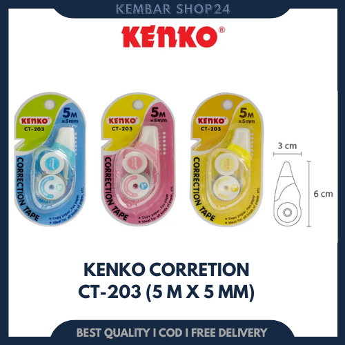 Kenko Corection Tape Ct-203 5m X 5 mm / Tip – Ex Kertas Mini