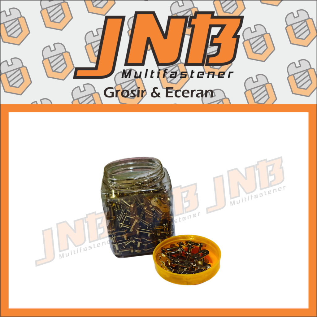 Sambungan Rantai Motor Gold 420 428 428H – Master Link Warna Emas Kuat & Tahan Karat