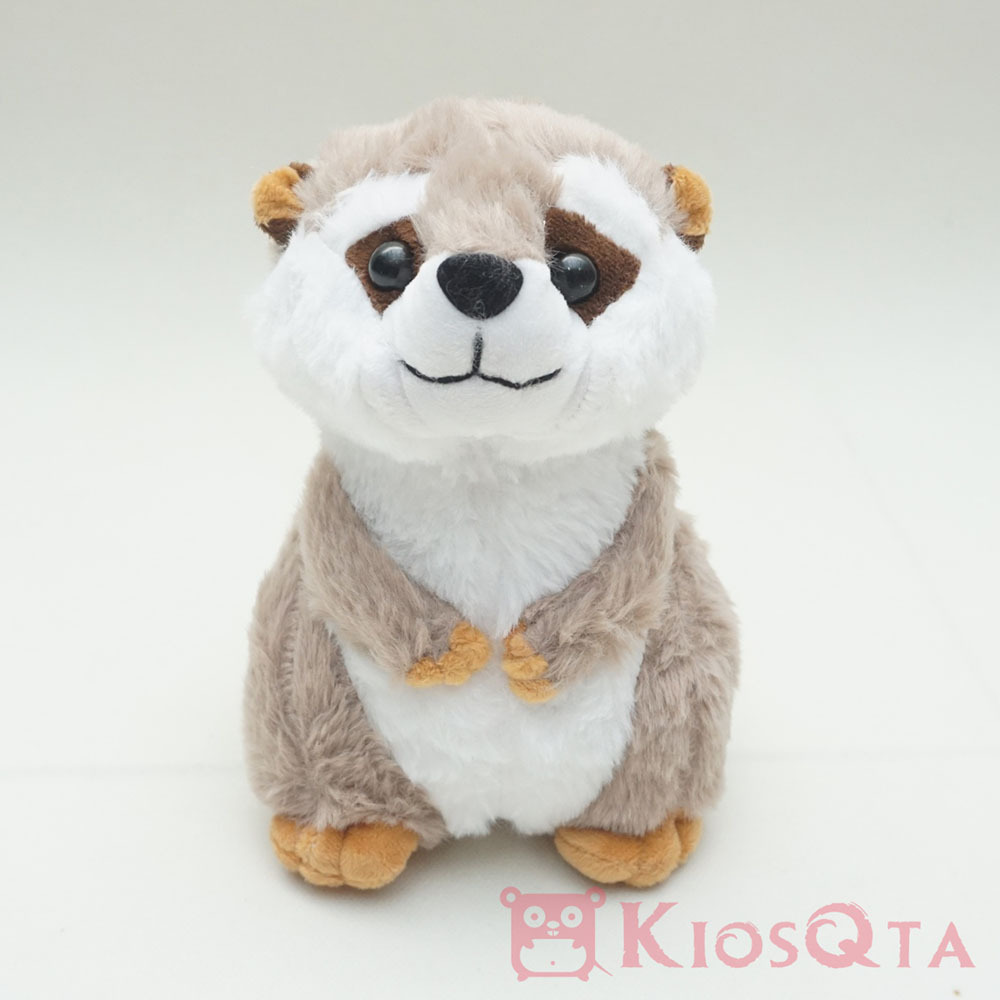 boneka meerkat garangan gendut lucu abu abu small