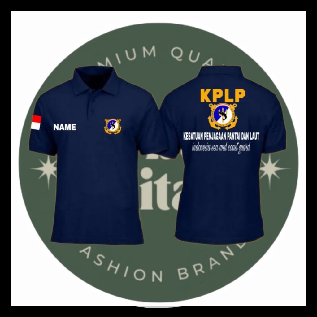 BAJU POLO SHIRT PENDEK COAST GUARD INDONESIA/BAJU POLO SHIRT KPLP TERBARU