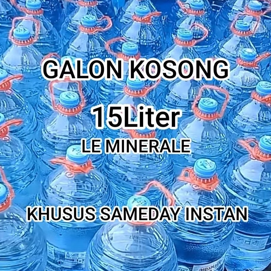Galon kosong Khusus Grab Gojek Galon Bekas Le minerale Mulus