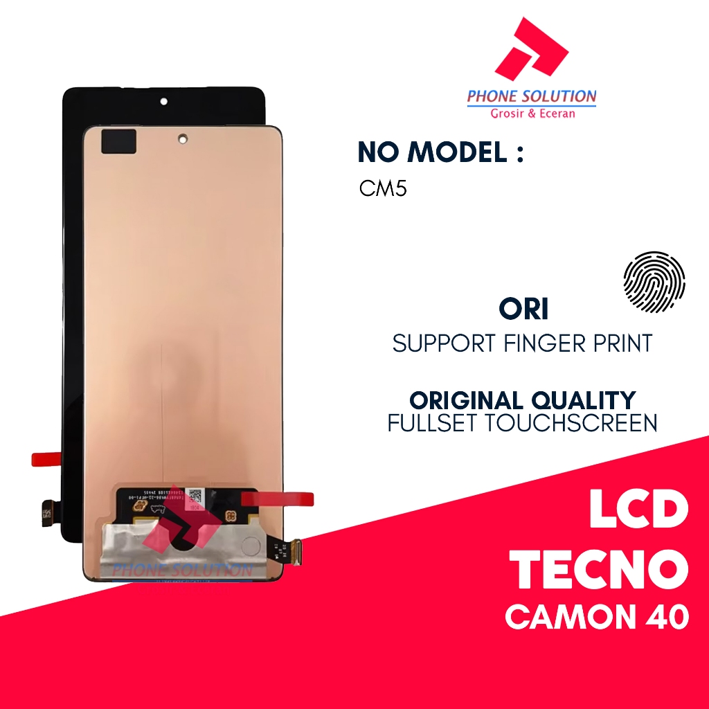 LCD Tecno Camon 40 / CM5 - Finger Print Fullset Touchscreen