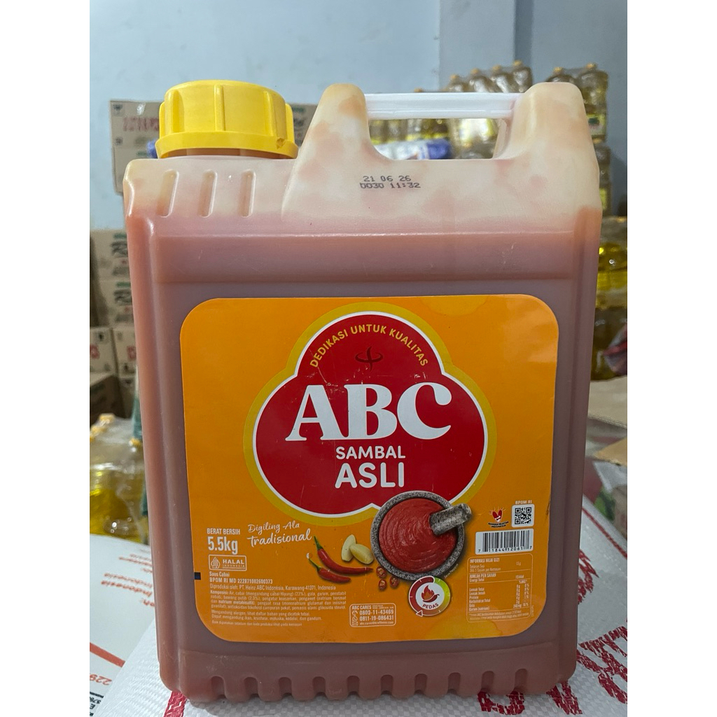 saus sambal abc jrigen | abc saus sambal 5.5kg