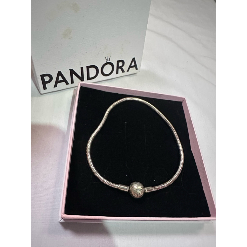Preloved Pandora Moments Snake Chain Bracelet Silver