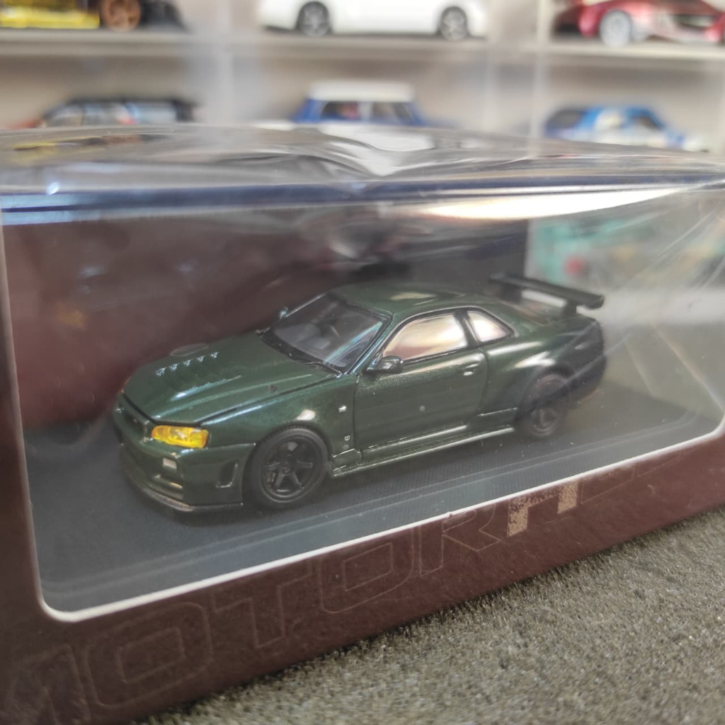 Motor Helix Nissan Skyline GT-R R34  NISMO CRS Ver Dark Green