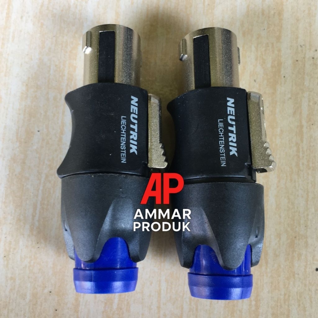 Jek Spikon Jack Speakon Neutrik NLFC4 PVC Plastik Berkualitas Jeck Spikon Jeck Speakon