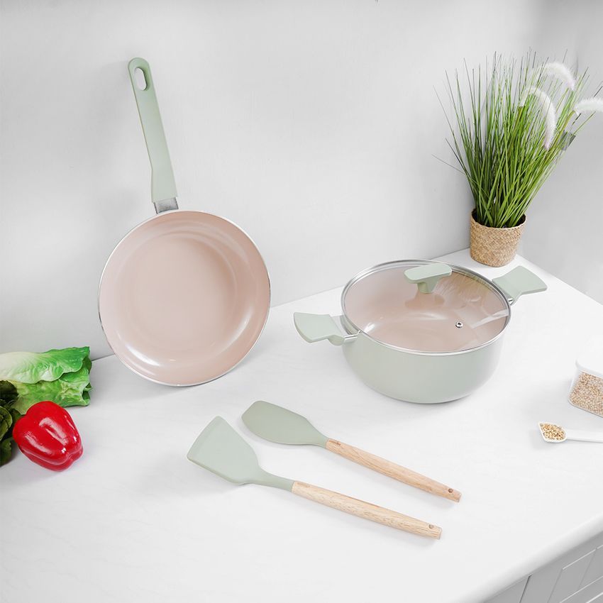 CULINART Set 4 Pcs Perlengkapan Masak Anti Lengket Ergonomis Cookware Set