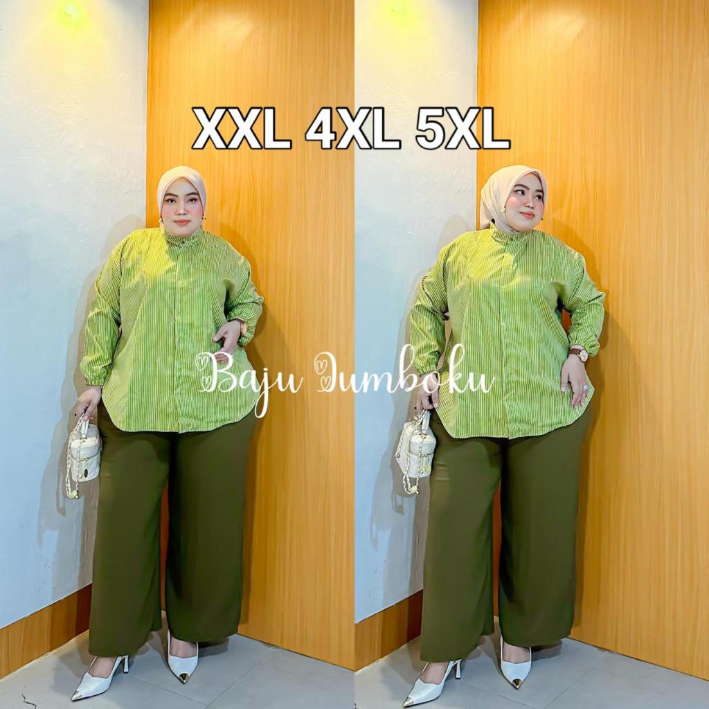 Kana Setelan Jumbo XXL 4XL 5XL Setelan Katun Jumbo LD 120 130 140